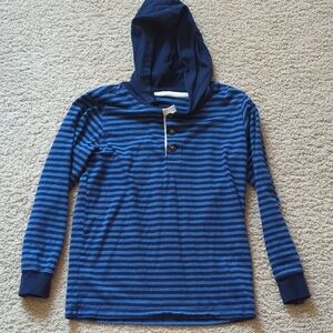 Carter's Navy and Blue Striped Hoodie
